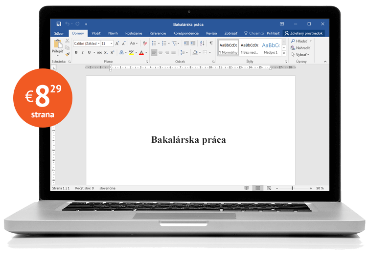Notebook s bakalárskou prácou Notebook s bakalárskou prácou